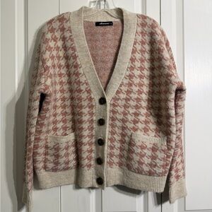 Olivaceous Women's  Button Down Wool Blend Cardigan Sweater Size S